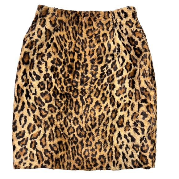 Vintage Istante by Gianni Versace Leopard Print Skirt Size 42 - Picture 5 of 17